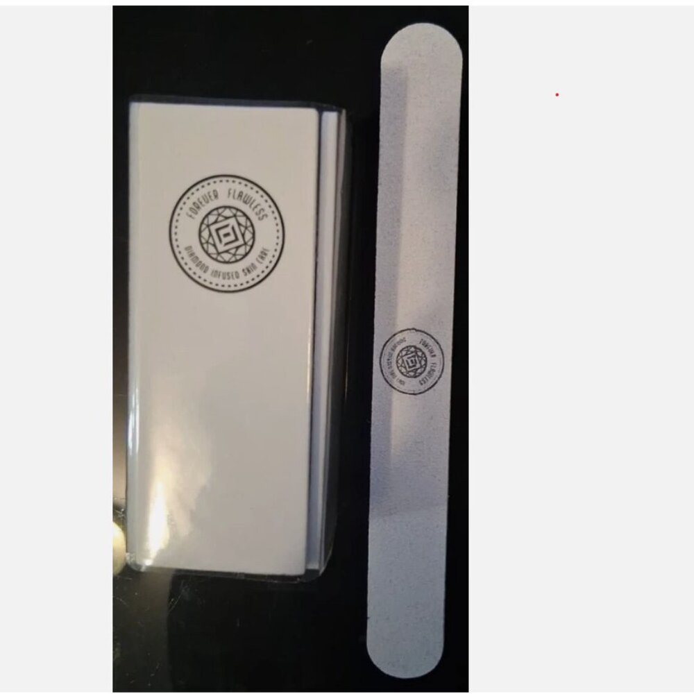 Forever Flawless Nail File &Buffing Block-3 STEPS-BLUE DIAMOND-COTTON-WHITE SILK